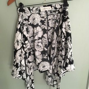 Floral wrap skirt